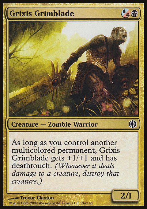 Grixis Grimblade, Alara Reborn #134, Magic: The Gathering card