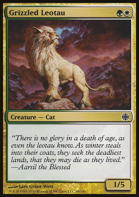 Grizzled Leotau, Alara Reborn #69, Magic: The Gathering card
