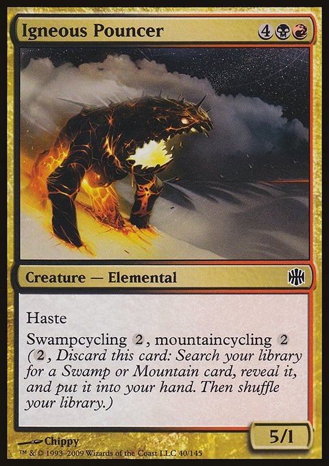 Igneous Pouncer, Alara Reborn #40, Magic: The Gathering card