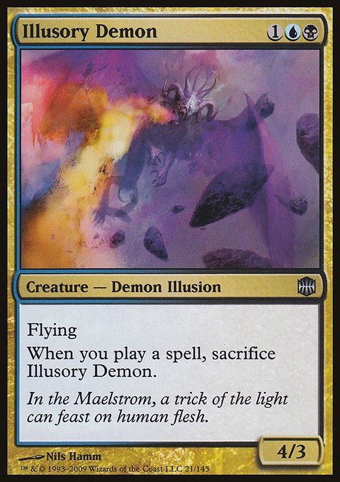 Illusory Demon, Alara Reborn #21, Magic: The Gathering card