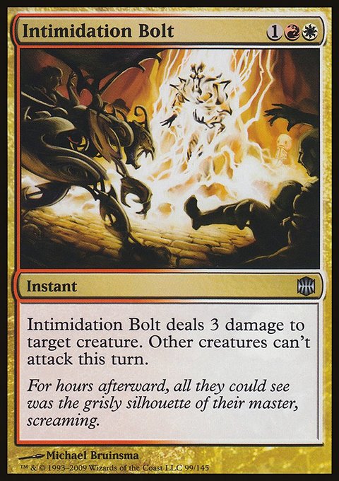 Intimidation Bolt, Alara Reborn #99, Magic: The Gathering card