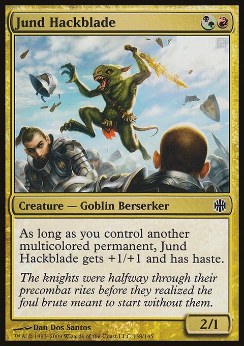 Jund Hackblade, Alara Reborn #138, Magic: The Gathering card