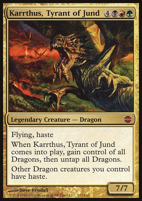 Karrthus, Tyrant of Jund, Alara Reborn #117, Magic: The Gathering card