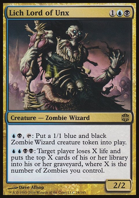 Lich Lord of Unx, Alara Reborn #24, Magic: The Gathering card
