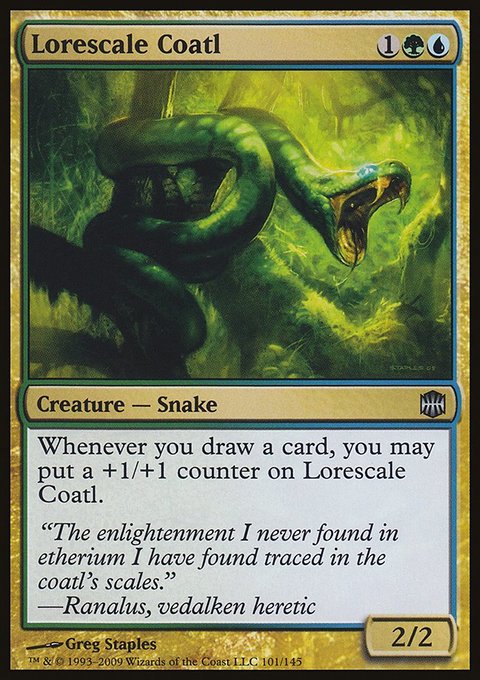 Lorescale Coatl, Alara Reborn #101, Magic: The Gathering card
