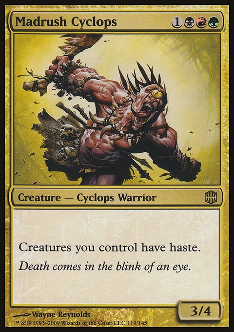 Madrush Cyclops, Alara Reborn #119, Magic: The Gathering card