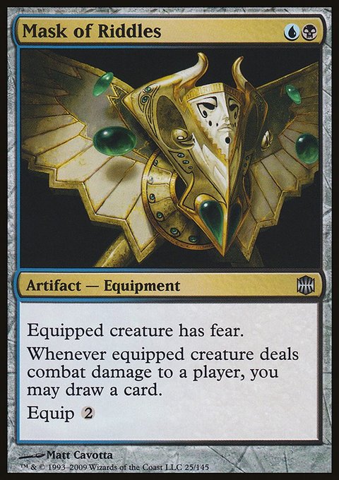 Mask of Riddles, Alara Reborn #25, Magic: The Gathering card