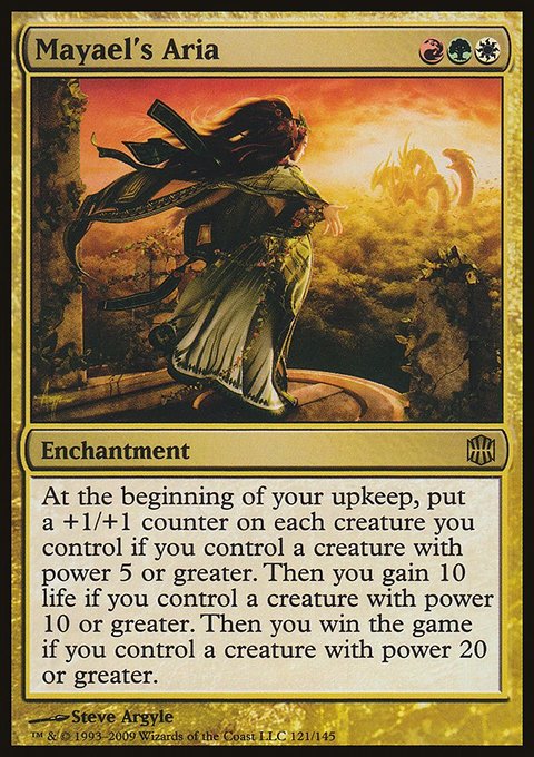 Mayael's Aria, Alara Reborn #121, Magic: The Gathering card