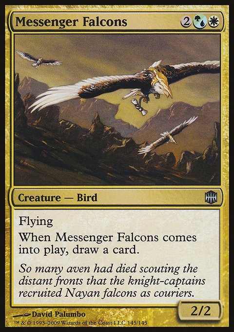 Messenger Falcons, Alara Reborn #145, Magic: The Gathering card