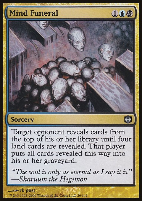 Mind Funeral, Alara Reborn #26, Magic: The Gathering card