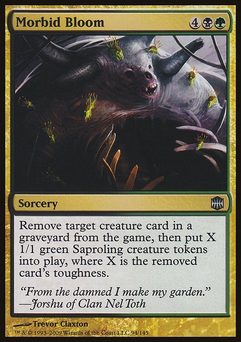 Morbid Bloom, Alara Reborn #94, Magic: The Gathering card