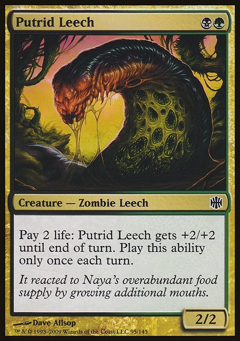 Putrid Leech, Alara Reborn #95, Magic: The Gathering card