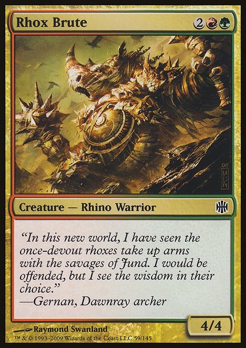 Rhox Brute, Alara Reborn #59, Magic: The Gathering card