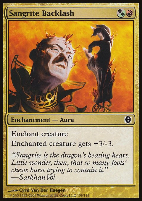 Sangrite Backlash, Alara Reborn #139, Magic: The Gathering card