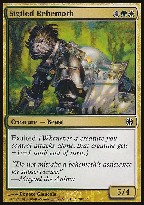 Sigiled Behemoth, Alara Reborn #79, Magic: The Gathering card