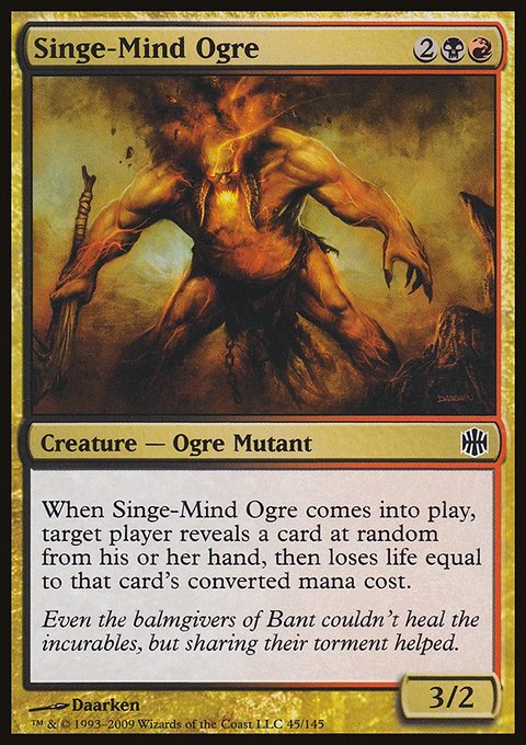 Singe-Mind Ogre, Alara Reborn #45, Magic: The Gathering card