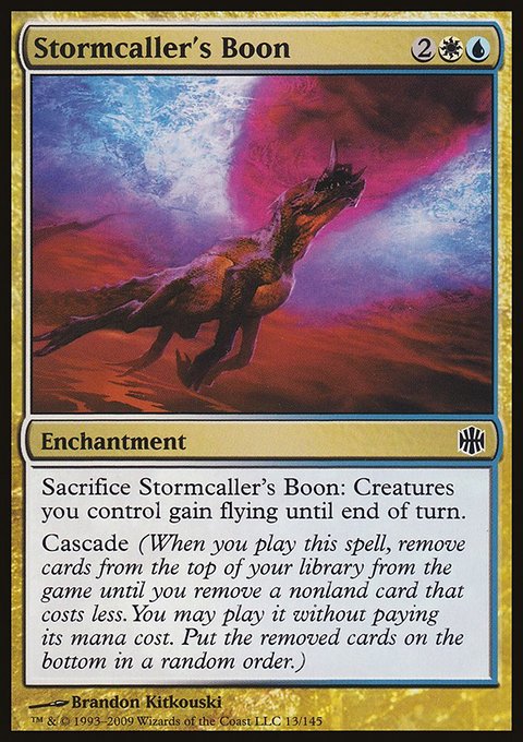 Stormcaller's Boon, Alara Reborn #13, Magic: The Gathering card