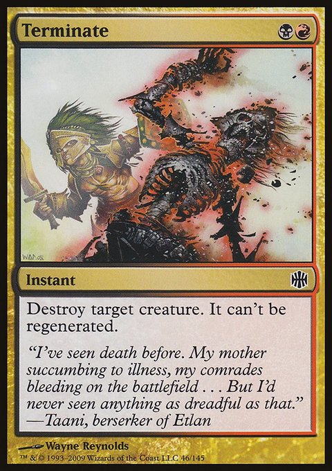 Terminate, Alara Reborn #46, Magic: The Gathering card