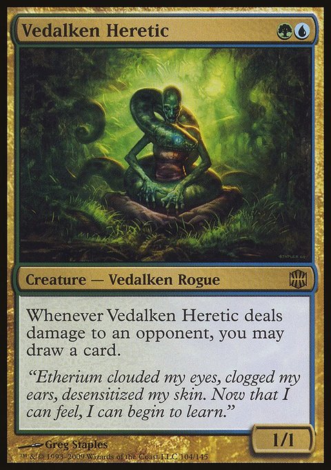 Vedalken Heretic, Alara Reborn #104, Magic: The Gathering card