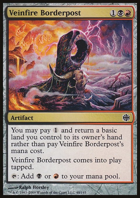 Veinfire Borderpost, Alara Reborn #48, Magic: The Gathering card