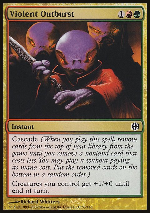 Violent Outburst, Alara Reborn #63, Magic: The Gathering card