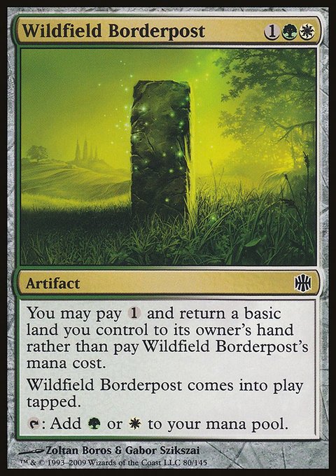 Wildfield Borderpost, Alara Reborn #80, Magic: The Gathering card