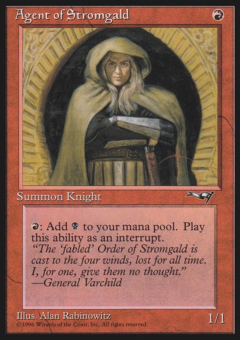 Agent of Stromgald, Alliances #64b, Magic: The Gathering card