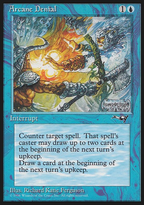 Arcane Denial, Alliances #22a, Magic: The Gathering card