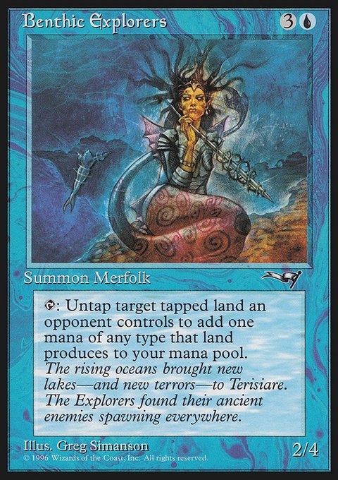 Benthic Explorers, Alliances #24a, Magic: The Gathering card