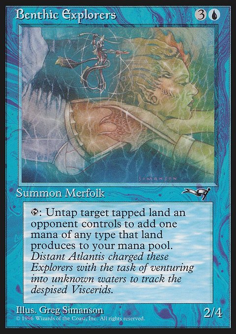 Benthic Explorers, Alliances #24b, Magic: The Gathering card