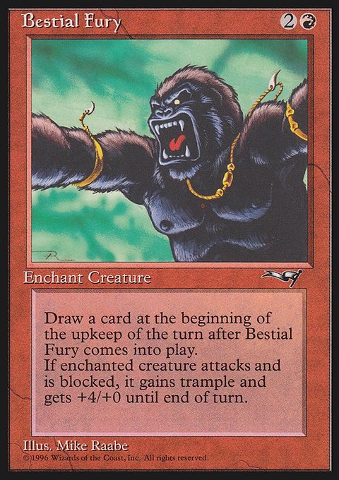 Bestial Fury, Alliances #67a, Magic: The Gathering card