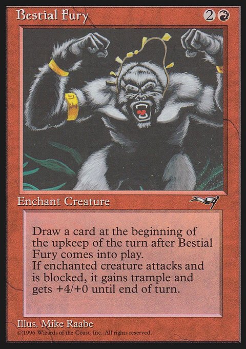 Bestial Fury, Alliances #67b, Magic: The Gathering card