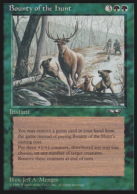 Bounty of the Hunt, Alliances #85, Magic: The Gathering card