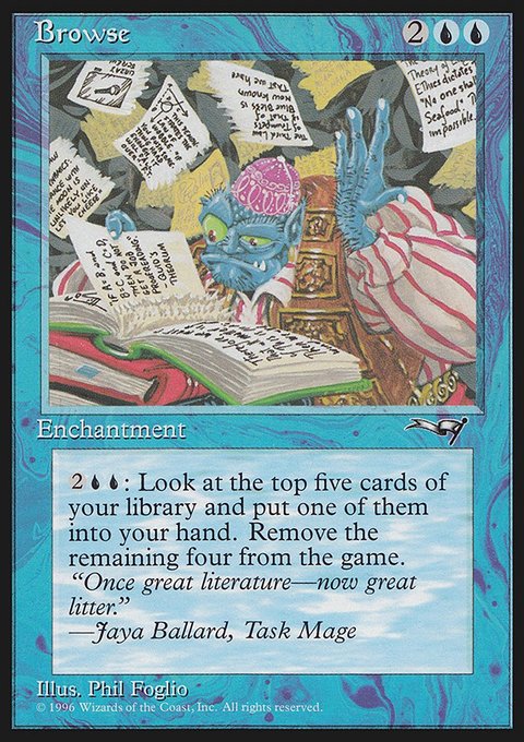 Browse, Alliances #25, Magic: The Gathering card