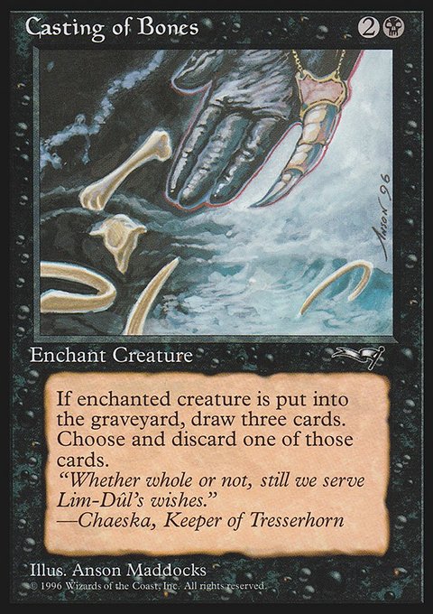 Casting of Bones, Alliances #44a, Magic: The Gathering card