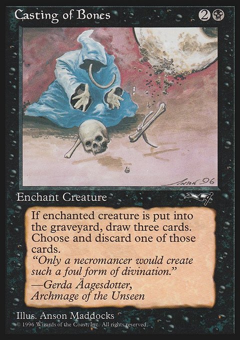 Casting of Bones, Alliances #44b, Magic: The Gathering card