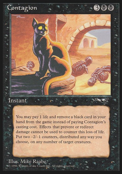 Contagion, Alliances #45, Magic: The Gathering card