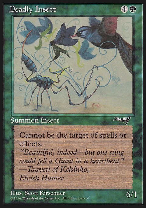 Deadly Insect, Alliances #86a, Magic: The Gathering card