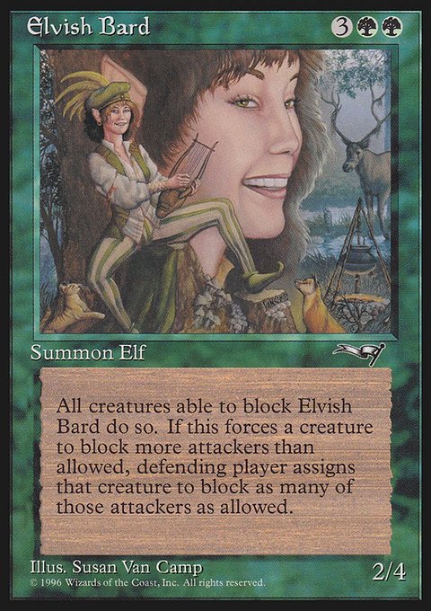 Elvish Bard, Alliances #87, Magic: The Gathering card