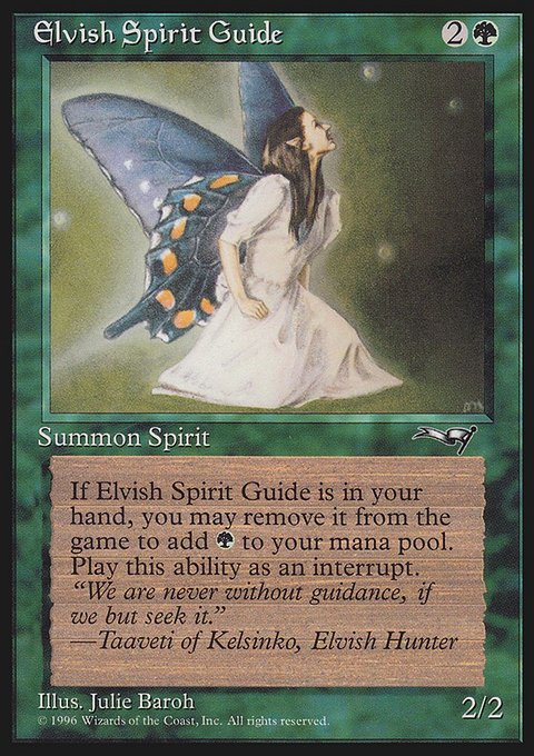 Elvish Spirit Guide, Alliances #89, Magic: The Gathering card