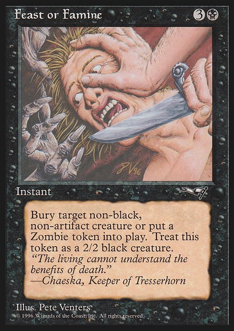 Feast or Famine, Alliances #49b, Magic: The Gathering card