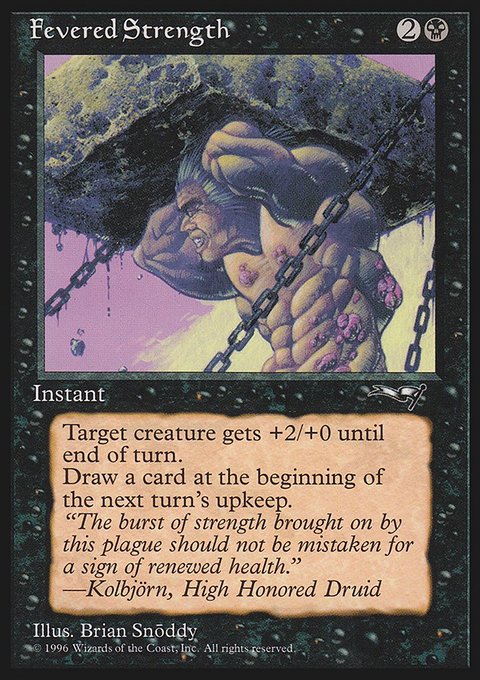 Fevered Strength, Alliances #50a, Magic: The Gathering card