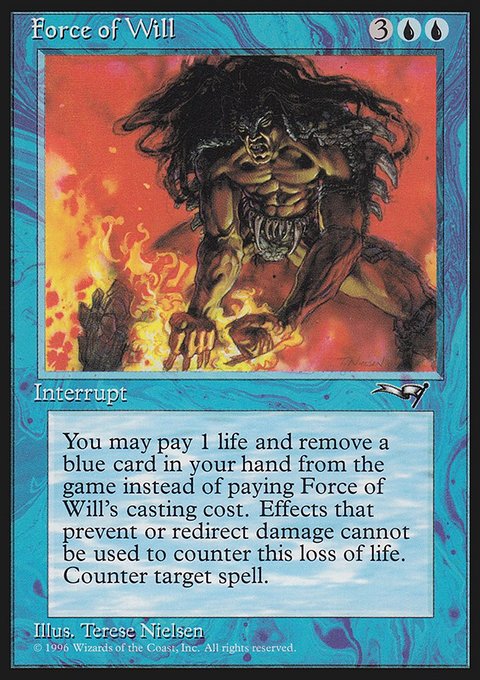 Force of Will, Alliances #28, Magic: The Gathering card