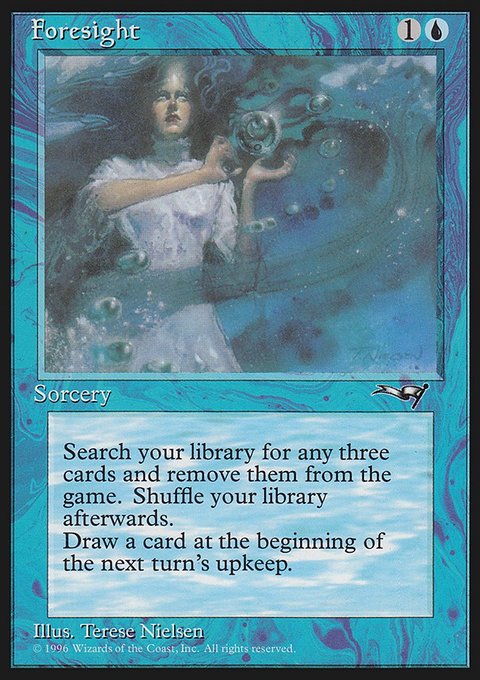 Foresight, Alliances #29a, Magic: The Gathering card