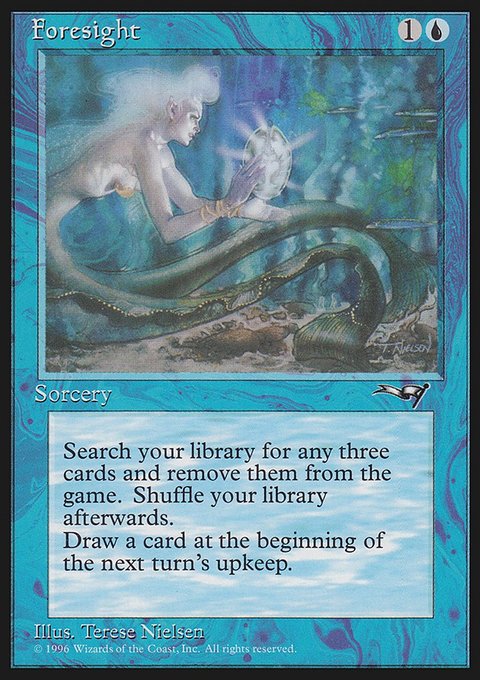Foresight, Alliances #29b, Magic: The Gathering card