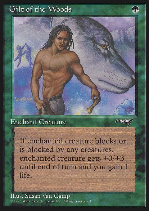Gift of the Woods, Alliances #92b, Magic: The Gathering card