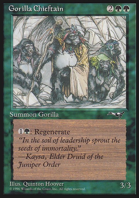 Gorilla Chieftain, Alliances #94b, Magic: The Gathering card