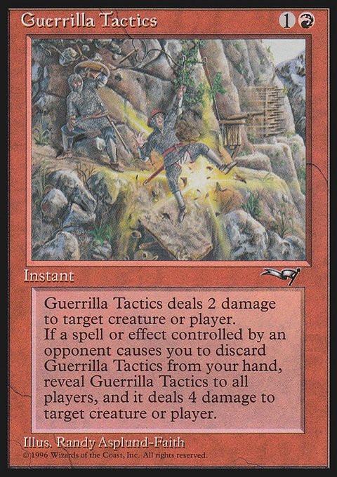 Guerrilla Tactics, Alliances #74b, Magic: The Gathering card