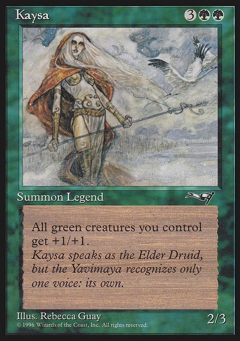 Kaysa, Alliances #96, Magic: The Gathering card