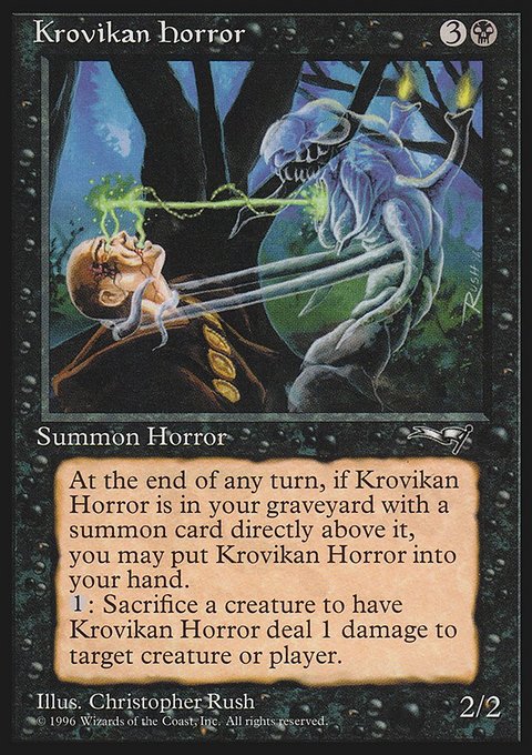 Krovikan Horror, Alliances #53, Magic: The Gathering card